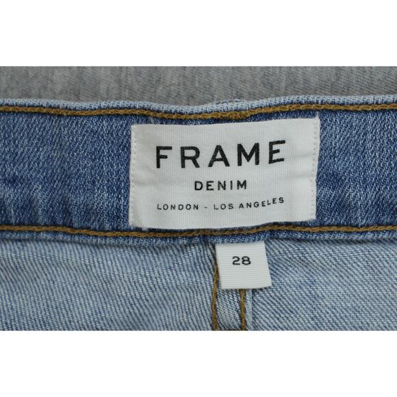 Frame Jeans Mens 28 Blue Cotton Blend L'Homme Skinny - Picture 3 of 7